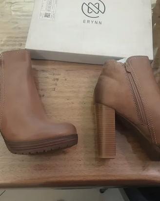 Stivaletti Tronchetti Erynn Marroni / Cuoio