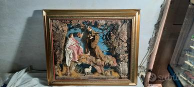 Presepe artistico nella cornice artigianale 