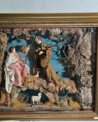 Presepe artistico nella cornice artigianale 
