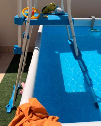 Piscina bestway 4x2 completa di tutti gli accessor