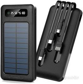 POWER BANK SOLARE 20000MAH UNIVERSALE CON TORCIA
