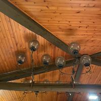 Lampada a muro da esterni in ferro battuto