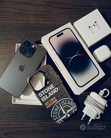 Iphone 14 pro con airpods 4