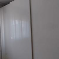 Armadio laccato bianco 3 ante scorrevoli