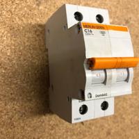 Interr. automatico DOMA42 2P 2 moduli 16A C