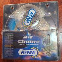 Kit catena e pignone marca "Afam" varie moto