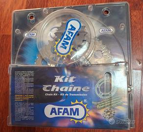 Kit catena e pignone marca "Afam" varie moto