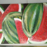 quadro olio su tela "Angurie" 