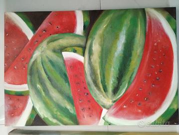 quadro olio su tela "Angurie" 
