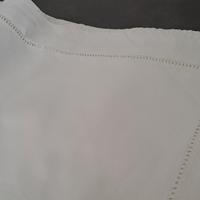 lenzuolo matrimoniale puro cotone ricamato a mano 