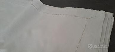 lenzuolo matrimoniale puro cotone ricamato a mano 