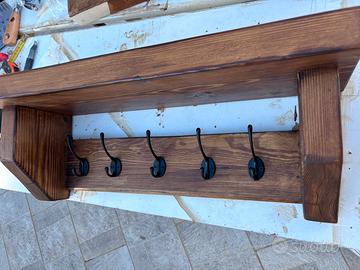 Mensola appendiabiti ristica