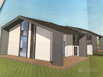 Casa colonica con progetto per due unità abitative