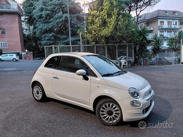 Fiat 500 cabrio bianca 52.000 km