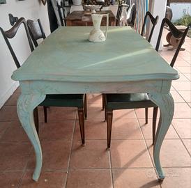tavolo in legno shabby stile roche boois