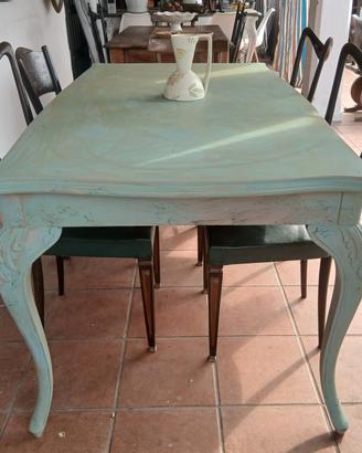 tavolo in legno shabby stile roche boois