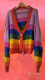 Cardigan Donna Arcobaleno – XXL / IT 48 – Shein Cu
