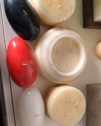 Candele grandi di vari tipi