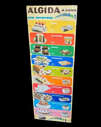 Insegna Tabella Gelati Algida
