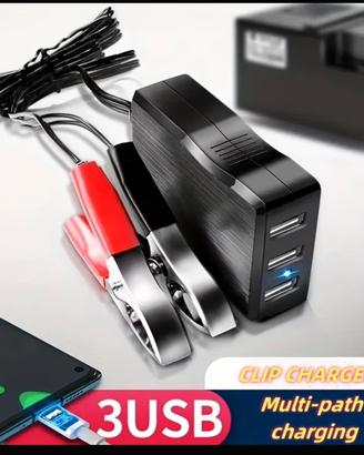 Inverter batteria 8-12-24V caricabatterie usb moto