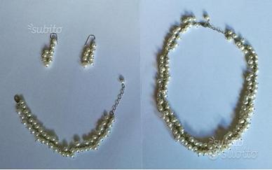 Parure (completa) con perle di fiume