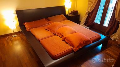 Letto matrimoniale in legno stile Giapponese