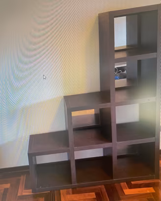 Scaffale - Libreria a cubi con specchi