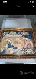 Quadro in tela con cornice dorats