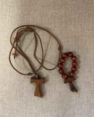 Collana Tau San Francesco e Rosario
