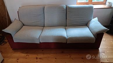 Divano letto matrimoniale in tessuto