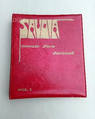 Due Album per monete d'oro Savoia voll.I e II