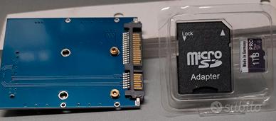 micro sd 1 Tera con adattatore 2.0 sata