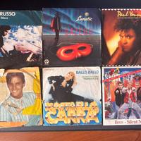 6 vinili originali a 45 giri degli anni 80