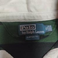 maglia Ralph Lauren da rugby a righe verde 