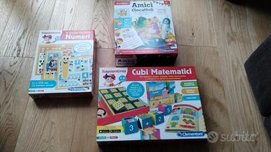 3 giochi sapientino con penna ottica 4-6 anni