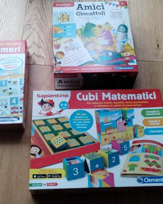 3 giochi sapientino con penna ottica 4-6 anni