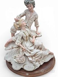Statua coppia amanti Capodimonte vintage raro