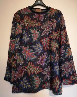 Maglione Missoni girocollo con disegni di foglie