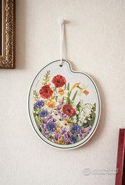 Targhetta decorativa Brandani "Fiori di Campo"