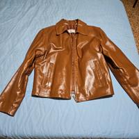 Giubbino vera pelle marrone