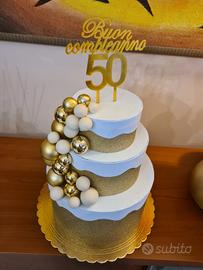 Torta 50 anni apribile