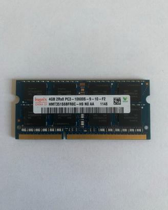 Ram 4gb Ddr3 2Rx8-10600s-09-10-f2