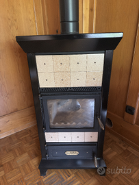 Stufa a legna ARCO Made in Italy  + canna fumaria