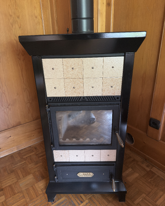 Stufa a legna ARCO Made in Italy  + canna fumaria