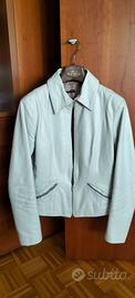 giubbino in pelle bianco tg. 44
