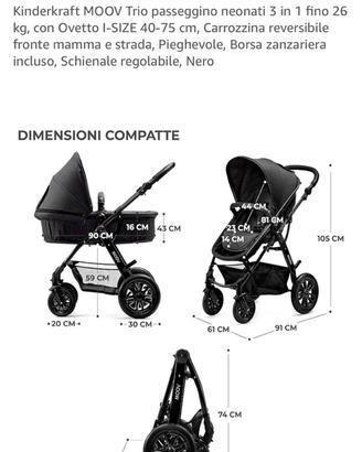 Passeggino 3 in 1 kinderktaft