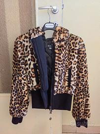 Bomber peloso leopardato  Moschino