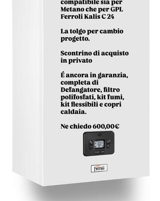 Caldaia Ferroli a condensazione Kalis C24