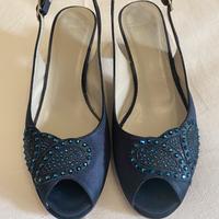 Sandali donna da cerimonia Musella col. blu tg. 36
