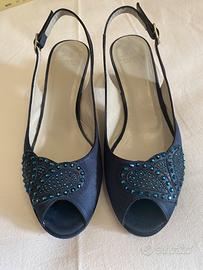 Sandali donna da cerimonia Musella col. blu tg. 36